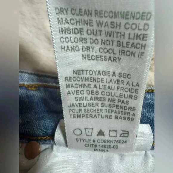 Joes Jeans Womens Hi Low Raw Hem Denim Mini Skirt Size 26 Collectors Edition - Picture 12 of 12